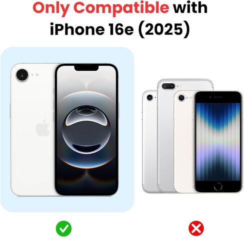 CyTex for iPhone 17e/16e Case(2026/2025) Compatible with MagSafe, Phone case iPhone 17 e, 16 e Clear, Transparent iPhone 17e/16e, Strong Magnetic, Anti-Yellow - Clear in Kuwait