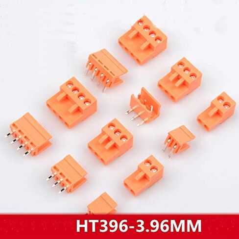 Davitu Plug in Terminal HT396-3.96MM HT396، مجموعة كاملة من الذكور والإناث البرتقالية 2P-10P. - (اللون: إبرة منحنية، الدبابيس: 5 مجموعات 4 دبابيس) in Kuwait