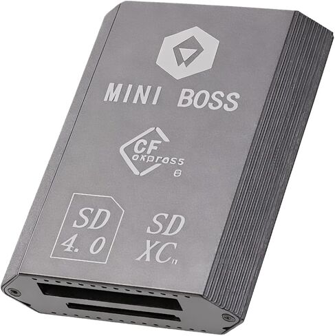 قارئ بطاقات مزدوج CFexpress Type B & SD 4.0، نقل البيانات، قراءة متزامنة، كابلات USB-C وUSB-A متضمنة، قارئ بطاقات ألومنيوم محمول لأنظمة Windows وmacOS وLinux وAndroid (10 جيجابايت في الثانية) in Kuwait
