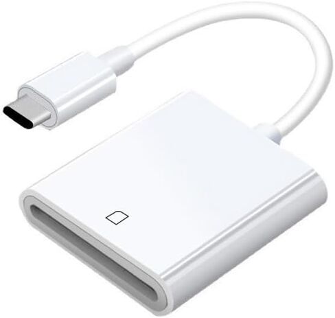 USB C SD/TF Card Reader with Cable, Dual Slot Memory Card Reader Adapter, Plug and Play High Stability Fast Data Transfer for Phone/Tablet/Laptop in Saudi Arabia