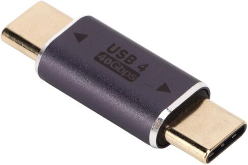 قطعتان من محول ذكر من النوع C إلى النوع C، محول USB C بسرعة 40 جيجابت في الثانية 100 وات، موصل USB C صغير مستقيم للهواتف الذكية المحمولة مع هيكل معدني، يدعم فيديو 8K وسريع in Kuwait