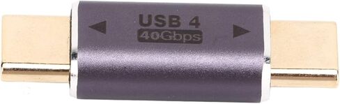 قطعتان من محول ذكر من النوع C إلى النوع C، محول USB C بسرعة 40 جيجابت في الثانية 100 وات، موصل USB C صغير مستقيم للهواتف الذكية المحمولة مع هيكل معدني، يدعم فيديو 8K وسريع in Kuwait