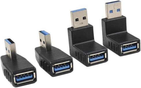 4 قطع من وصلة وصلة محول USB3.0 أنثى بزاوية 90 درجة من Baoblaze in Kuwait