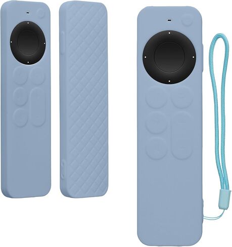 حافظة kwmobile متوافقة مع حافظة Apple Siri Remote الجيل الثالث / الثاني - غطاء سيليكون ناعم لجهاز التحكم عن بعد - أسود in Kuwait
