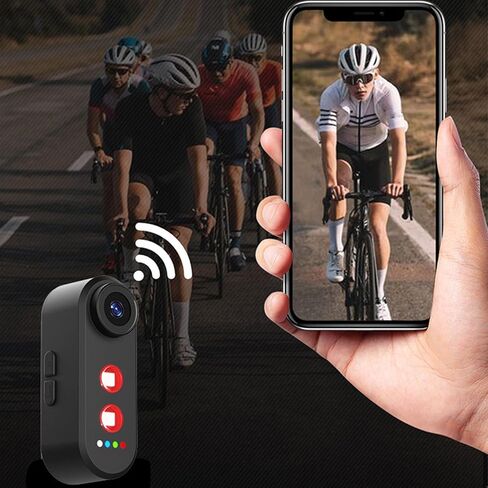كاميرا دراجة fosa 1080P مع ضوء خلفي، كاميرا رؤية خلفية للدراجات مع التحكم في التطبيق، عدسة 140 درجة، مقاومة للماء IPX6، مسجل فيديو كاميرا دراجة قابلة لإعادة الشحن بقدرة 5000 مللي أمبير في الساعة USB C in Kuwait