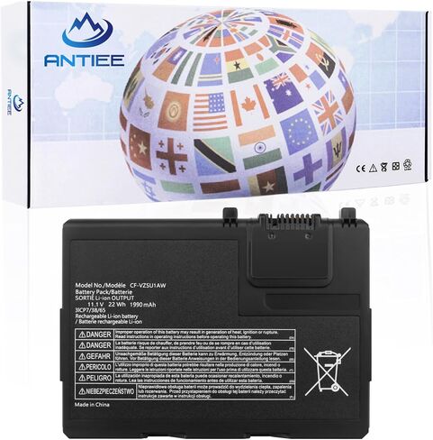 ANTIEE CF-VZSU48 استبدال بطارية الكمبيوتر المحمول لباناسونيك Toughbook CF-19 CF19 MK1 MK2 MK3 MK4 MK5 MK6 MK7 MK8 سلسلة CF-VZSU48U CF-VZSU28 CF-VZSU48R CF-VZSU50 CF-VZSU58U 10.65V 58Wh in Kuwait
