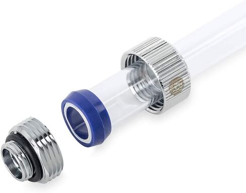 Bitspower Touchaqua Advanced G1/4" مناسب لشد الأنابيب الصلبة بقطر 14 مم، فضي مجيد، عبوتان in Kuwait