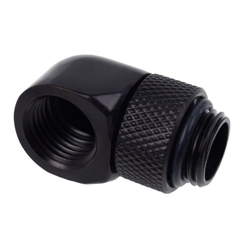 Alphacool ES 5/3mm برغي على فوهة G1/4 ومجموعة تركيب دوارة 90 درجة، أسود عميق، عبوتان in Kuwait