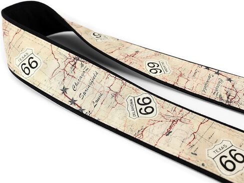 Route 66 Map Camera Strap, for DSLR, SLR or Mirrorless Cameras in Kuwait