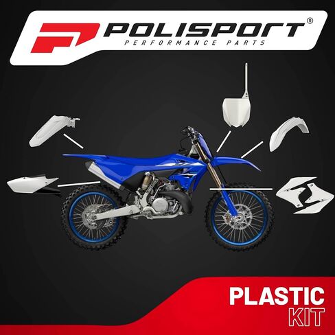 Polisport Motocross (MX) Replica Plastic Kit for Yamaha YZ 450F (2018-22) – OEM Quality, Durable, Flexible & Perfect Fit – Blue/White/Black in Saudi Arabia