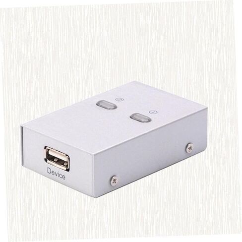 جهاز مشاركة الطابعة والماسح الضوئي Balacoo USB 2.0 لجهازي كمبيوتر، صندوق مشاركة محيطي محدد USB تلقائي بدون كابل، متوافق مع Windows، للاستخدام المنزلي والمكتبي in Kuwait