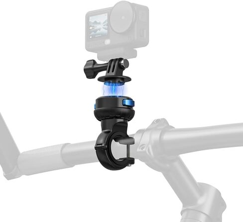 Magnetic Bike Bicycle Handlebar Mount, 360 Degree Rotation Motorcycle Handlebar Clamp Mount Compatible with GoPro Hero 13 12 11 10 Session DJI Action 6/5 Pro/4 and More Cameras in Kuwait