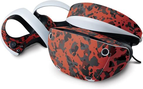 غلاف MightySkins متوافق مع Sony Playstation VR2 - Red Modern Camo | غطاء ملتف واقٍ ومتين وفريد ​​من نوعه من الفينيل | سهل التطبيق وتغيير الأنماط | صنع في الولايات المتحدة الأمريكية in Kuwait