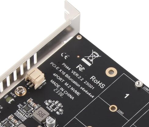 عملية مستقرة M.2 PCIE محول 4x32Gbps بطاقة لينة لأجهزة الكمبيوتر مع مؤشر LED فردي in Kuwait