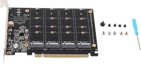عملية مستقرة M.2 PCIE محول 4x32Gbps بطاقة لينة لأجهزة الكمبيوتر مع مؤشر LED فردي in Kuwait