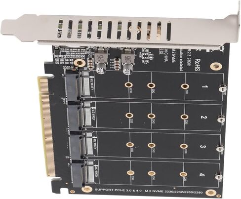 عملية مستقرة M.2 PCIE محول 4x32Gbps بطاقة لينة لأجهزة الكمبيوتر مع مؤشر LED فردي in Kuwait