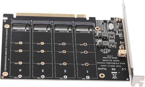 عملية مستقرة M.2 PCIE محول 4x32Gbps بطاقة لينة لأجهزة الكمبيوتر مع مؤشر LED فردي in Kuwait
