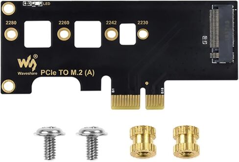 PCIe to M.2 Adapter Card with PCI-EX1/X4/X8/X16 Card Slot for Raspberry Pi RPI Compute Module 4 Parts in Kuwait
