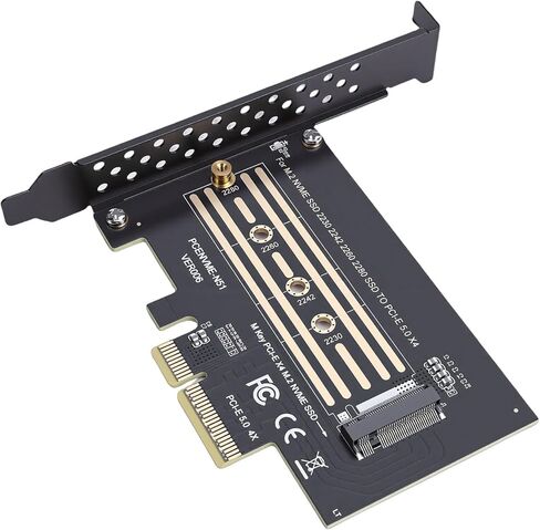 بطاقة محول Diyeeni PCIe 4X إلى M.2 PCIe X4 إلى M.2 NVMe بطاقة توسيع بسرعة 128 جيجابت في الثانية لـ 2280 2260 2242 2230 SSD مع دعم WIINS10 in Kuwait