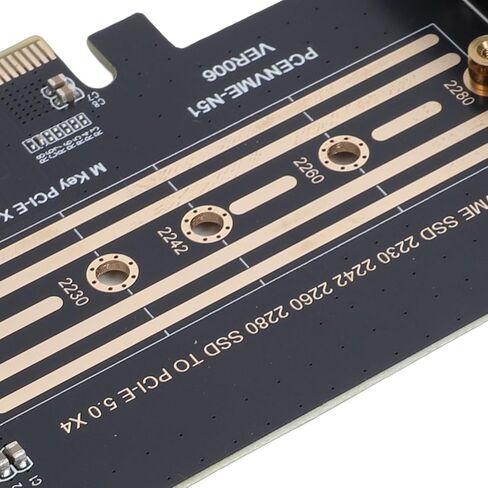 بطاقة محول Diyeeni PCIe 4X إلى M.2 PCIe X4 إلى M.2 NVMe بطاقة توسيع بسرعة 128 جيجابت في الثانية لـ 2280 2260 2242 2230 SSD مع دعم WIINS10 in Kuwait