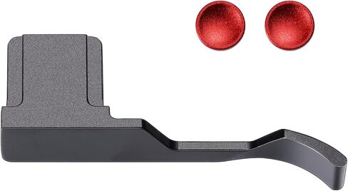 Thumb Grip with Hot Shoe Cover for Fujifilm X100V/X100VI Metal Camera Hot Shoe Thumb Hand Grip Accessories (Black-Set) in Saudi Arabia