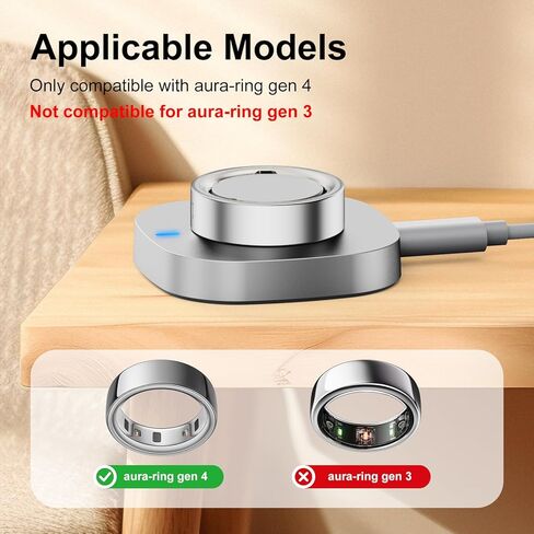 Charger Compatible with Aura-Ring Gen 4, Charging Dock with USB-C Cable for Aura-Ring 4, Size 9 in Saudi Arabia