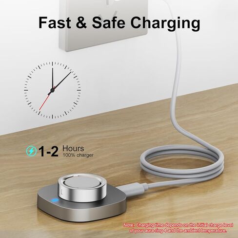 Charger Compatible with Aura-Ring Gen 4, Charging Dock with USB-C Cable for Aura-Ring 4, Size 9 in Saudi Arabia