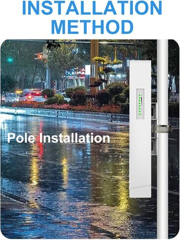 Jectse 900M High Power Wireless Bridge, 5.8GHz 5KM Long Distance Transmission with 2 Port Gigabit Ethernet, for Farms Construction Sites Remote Locations (US Plug) in Kuwait