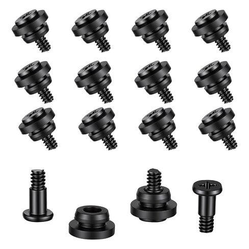 12 Pcs Hard Drive Mounting Screws, Shock Absorption Rubber Washer Kit, Anti Vibration Screws for 3.5 Inch HDD SSD, Computer PC Hard Disk Drive Mounting Accessories for Desktop PC Chassis Set (Black) in Kuwait