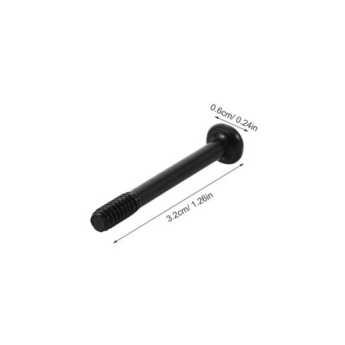 Alipis 200pcs Black #6-32 X 30mm Self-Tapping Computer Case Fan Screws with Flat Head for PC Radiator Cooling Fan Mounting and Electronics Repair in Kuwait