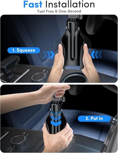 ELWEY for Magsafe Car Mount Charger Wireless، حامل هاتف 3 في 1 مطور مع قواعد مرنة مزدوجة، حامل هاتف مغناطيسي للشحن السريع 15 وات، مغناطيس N55 قوي، ارتفاع 15 بوصة، لهاتف iPhone 17 16 15 in Kuwait
