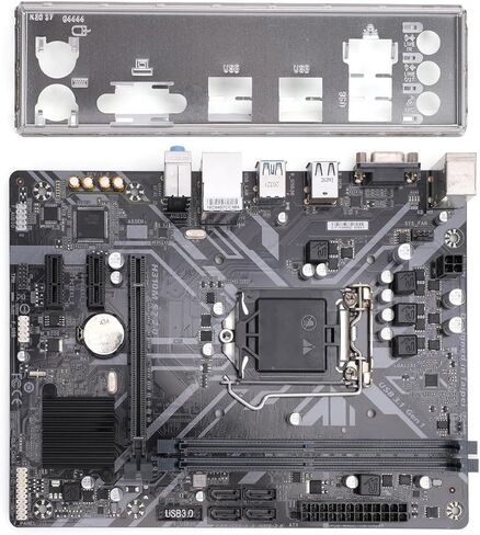 لوحة أم للكمبيوتر Fabater H310M S2 2.0، مقبس LGA1151 للجيل التاسع والثامن Core i9 i7 i5 i3، 2 DDR4 DIMM، 32 جيجابايت 2666 ميجاهرتز، PCI E 3.0، USB 3.1 in Kuwait