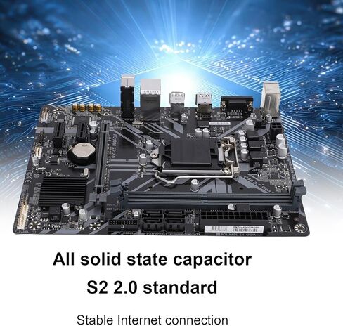 لوحة أم للكمبيوتر Fabater H310M S2 2.0، مقبس LGA1151 للجيل التاسع والثامن Core i9 i7 i5 i3، 2 DDR4 DIMM، 32 جيجابايت 2666 ميجاهرتز، PCI E 3.0، USB 3.1 in Kuwait