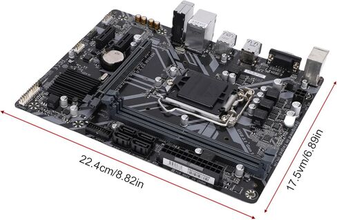 لوحة أم للكمبيوتر Fabater H310M S2 2.0، مقبس LGA1151 للجيل التاسع والثامن Core i9 i7 i5 i3، 2 DDR4 DIMM، 32 جيجابايت 2666 ميجاهرتز، PCI E 3.0، USB 3.1 in Kuwait