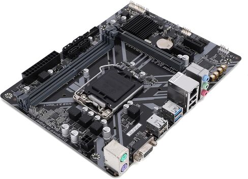 لوحة أم للكمبيوتر Fabater H310M S2 2.0، مقبس LGA1151 للجيل التاسع والثامن Core i9 i7 i5 i3، 2 DDR4 DIMM، 32 جيجابايت 2666 ميجاهرتز، PCI E 3.0، USB 3.1 in Kuwait