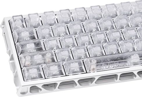 Purple Transparent Carbon Fiber Side Print Keycaps, 119 Keys Cherry Profile 1.7mm Thick PC Keycap Set, Pad Printing Fade-Resistant Legends, for MX Switch Mechanical Keyboards in Saudi Arabia