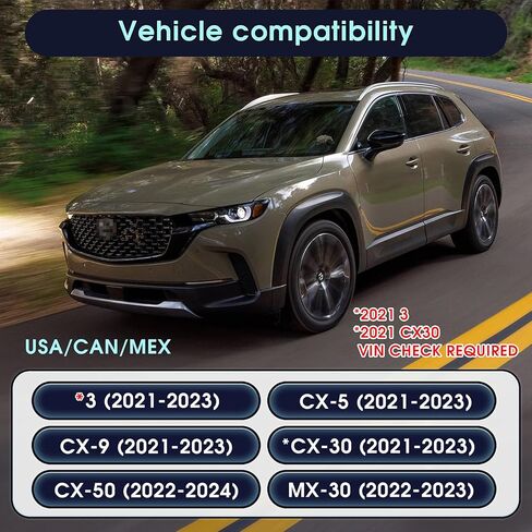 بطاقة SD للملاحة 2026 تدعم شاشة HUD لـ CX-5 2021-2023، CX-9 2021-2023، 3 2021-2023، CX-30 2021-2023، CX-50 2022-2024 الولايات المتحدة الأمريكية/كندا/المكسيك، بطاقة خريطة GPS، التوصيل والتشغيل، سهلة التركيب in Kuwait