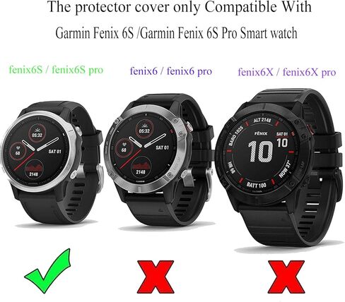 5pack Case Compatible with Garmin Fenix 6S / Fenix 6S pro Soft Transparent TPU All Around Protective Shell Anti-Scratch Shockproof Protective Bumper Cover Case for Fenix 6S / Fenix 6S Pro (5pack) in Kuwait