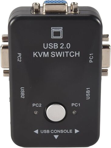 USB Kvm Switch Switcher 2 Port Vga Svga Switch Box USB 2.0 Mouse Keyboard 1920X1440 Switch Box in Kuwait