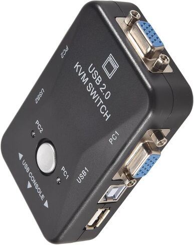 USB Kvm Switch Switcher 2 Port Vga Svga Switch Box USB 2.0 Mouse Keyboard 1920X1440 Switch Box in Kuwait