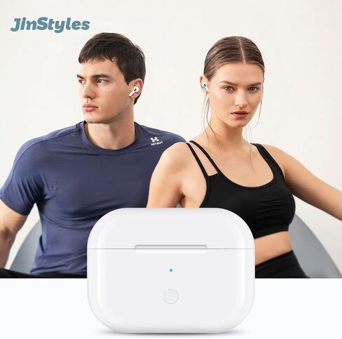 حافظة شحن لاسلكية متوافقة مع AirPods Pro: حافظة شاحن بديلة مع اقتران بلوتوث، سماعات الأذن غير متضمنة (أبيض، علبة شحن AirPods Pro 1.2 USB-C) in Kuwait