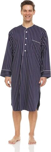 قمصان نوم رجالي من SYMMAR Redwood Tencel للنوم - ثوب نوم رجالي ناعم - قمصان نوم رجالي - قميص نوم رجالي فضفاض in Kuwait