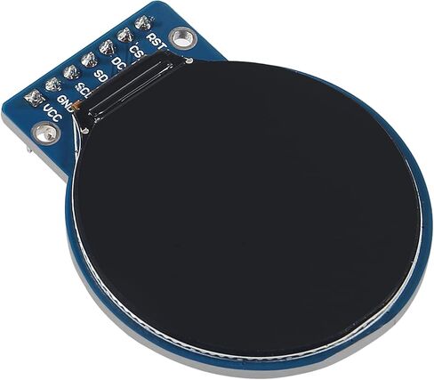 AITRIP 3PCS 1.28 Inch TFT LCD Round Display Screen Module RGB 240 * 240 GC9A01 Driver 4 Wire SPI with 60pcs Multicolored Dupont Wire for Arduino in Kuwait