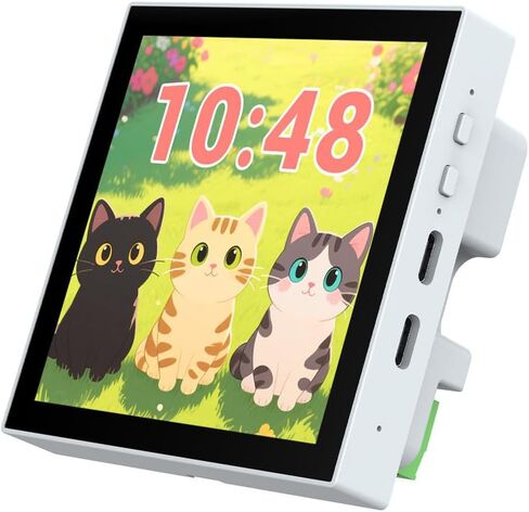 Waveshare ESP32-P4 Smart 86 Box with Expandable Ethernet, RS485, and Relay Support, Featuring Dual-Core and Single-Core RISC-V Architecture, Onboard 4-Inch 720×720 Pixel 5-Point Touch LCD in Kuwait