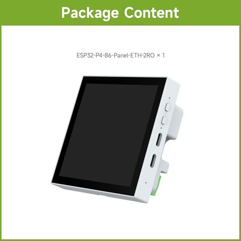 Waveshare ESP32-P4 Smart 86 Box with Expandable Ethernet, RS485, and Relay Support, Featuring Dual-Core and Single-Core RISC-V Architecture, Onboard 4-Inch 720×720 Pixel 5-Point Touch LCD in Kuwait