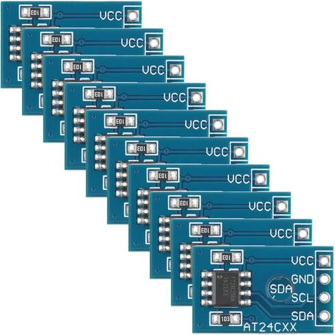 10pcs AT24C02 2Kbit I2C EEPROM Memory IC Module Low Power in Kuwait