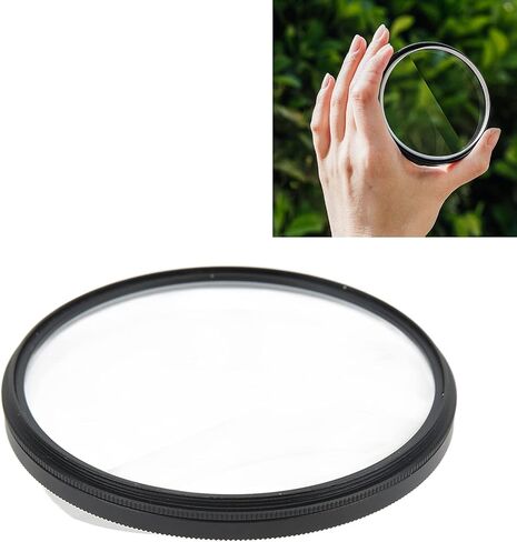 77mm Kaleidoscope Prism Filter, Double-Sided Optical Glass Camera Lens Filter with Protective Case for Photography Videography in Kuwait