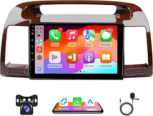 Leadfan 4+64G Car Radio for (Non JBL Version) Toyota Camry 2002 2003 2004 2005 2006, Support Wireless Carplay/Android Auto/Bluetooth/GPS/Backup Camera/SWC in Kuwait
