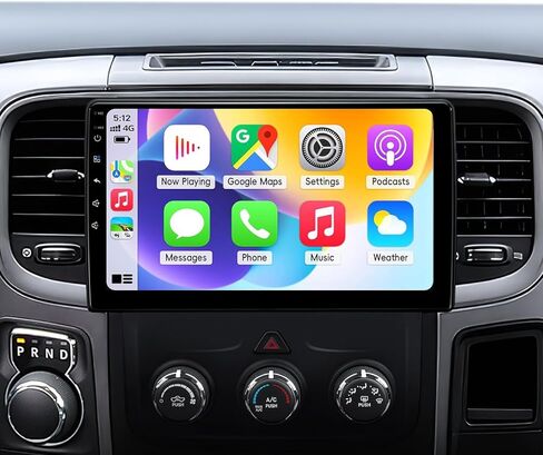 [2+64G] Car Radio for Dodge RAM 1500 2500 3500 2013 2014 2015 2016 2017 2018 with Carplay Android Auto Double Din Stereo with GPS WiFi Bluetooth FM in Saudi Arabia