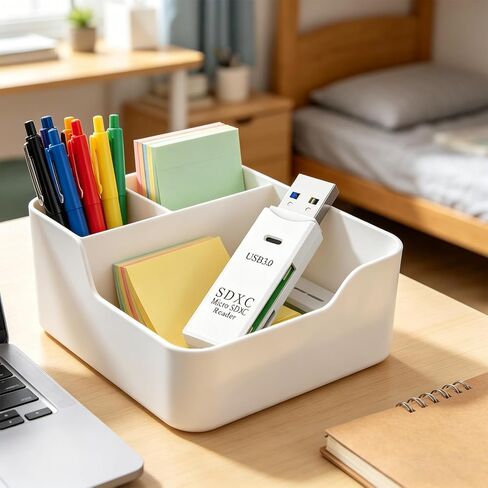 USB3.0 Micro SD Card Reader, 5Gbps 2-in-1 SD Card Reader to USB Adapter, Wansurs Memory Card Reader for SDXC, SDHC, MMC, RS-MMC, Micro SDXC, Micro SD, Micro SDHC and UHS-I Cards (1Pack White) in Kuwait